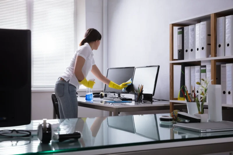 Each setting in office needs different cleaning strategies
